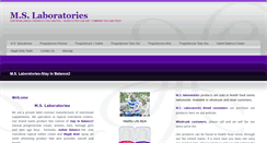 Desktop Screenshot of mslaboratories.com