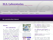 Tablet Screenshot of mslaboratories.com